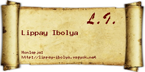 Lippay Ibolya névjegykártya