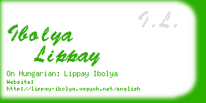 ibolya lippay business card